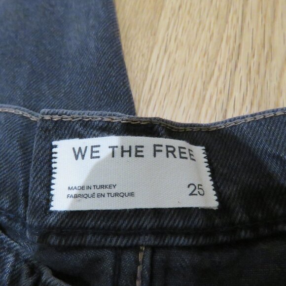 FREE PEOPLE WE THE FREE Jam Session Relaxed Capri Jean Rocksteady Black Boho NWT - Picture 13 of 15